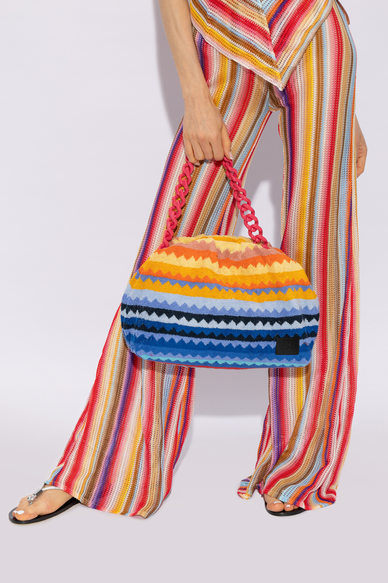 Multicolour Handbag with zig - SchaferandweinerShops Japan